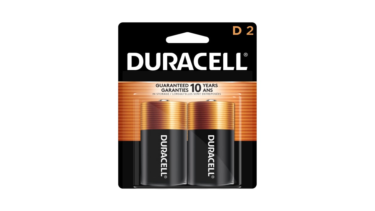 Duracell Coppertop Alkaline D Batteries (2 ct)