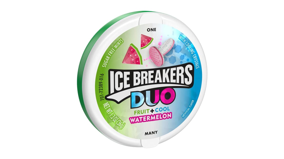 Ice Breakers Duo Watermelon Flavored Breath Mints (1.3 oz)