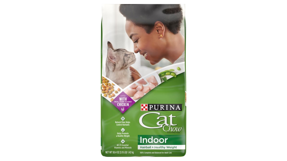 Purina Cat Chow Indoor Plus Immune Health Blend Dry Cat Food (50.4 oz)