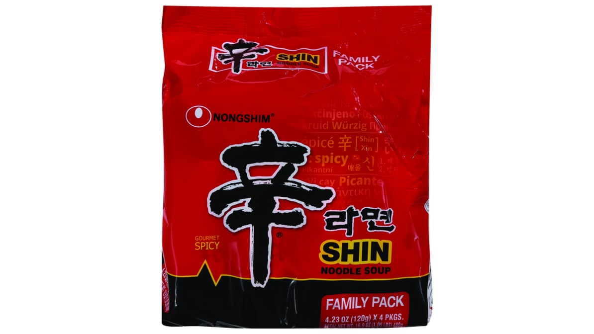 Nongshim Shin Ramyun Noodle Soup (4 ct)