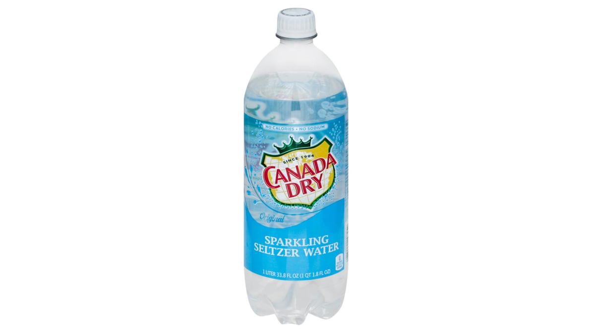 Canada Dry Original Sparkling Seltzer Water Bottle (1 L)