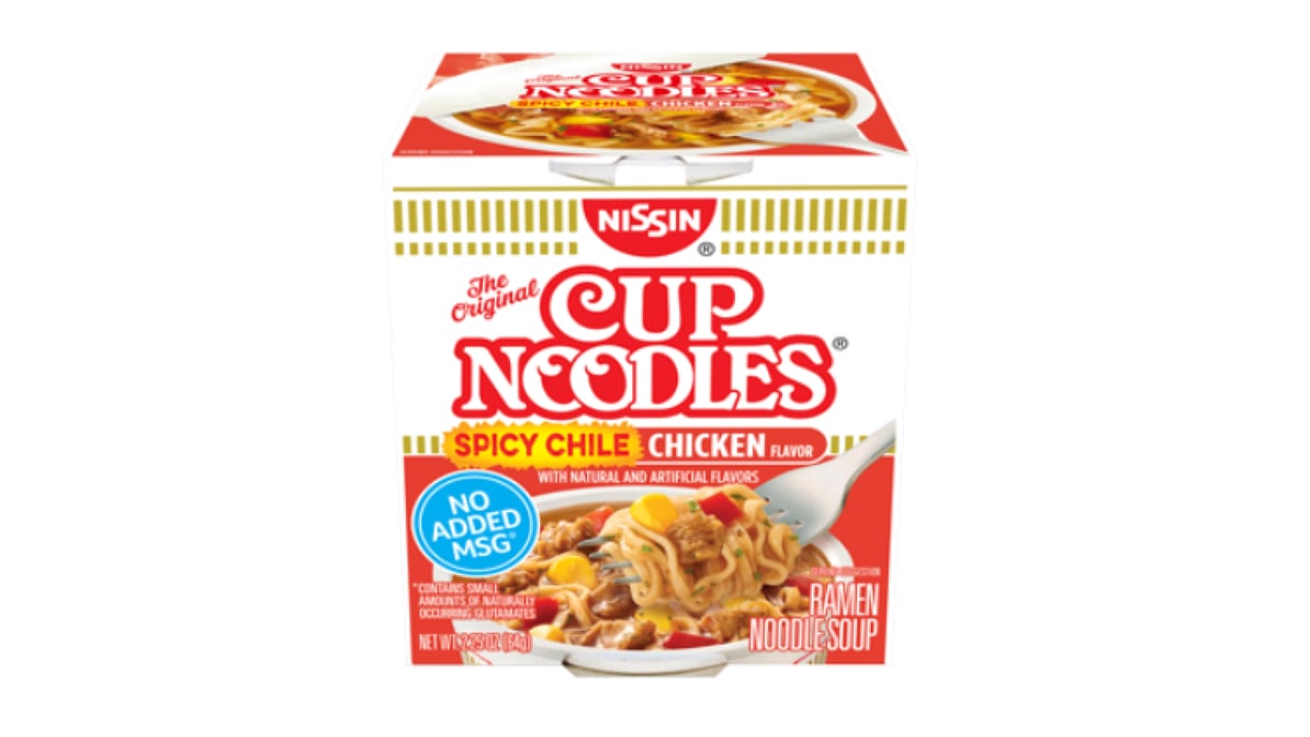 Nissin Cup Spicy Chili Chicken Noodles Ramen Soup (2.25 oz)