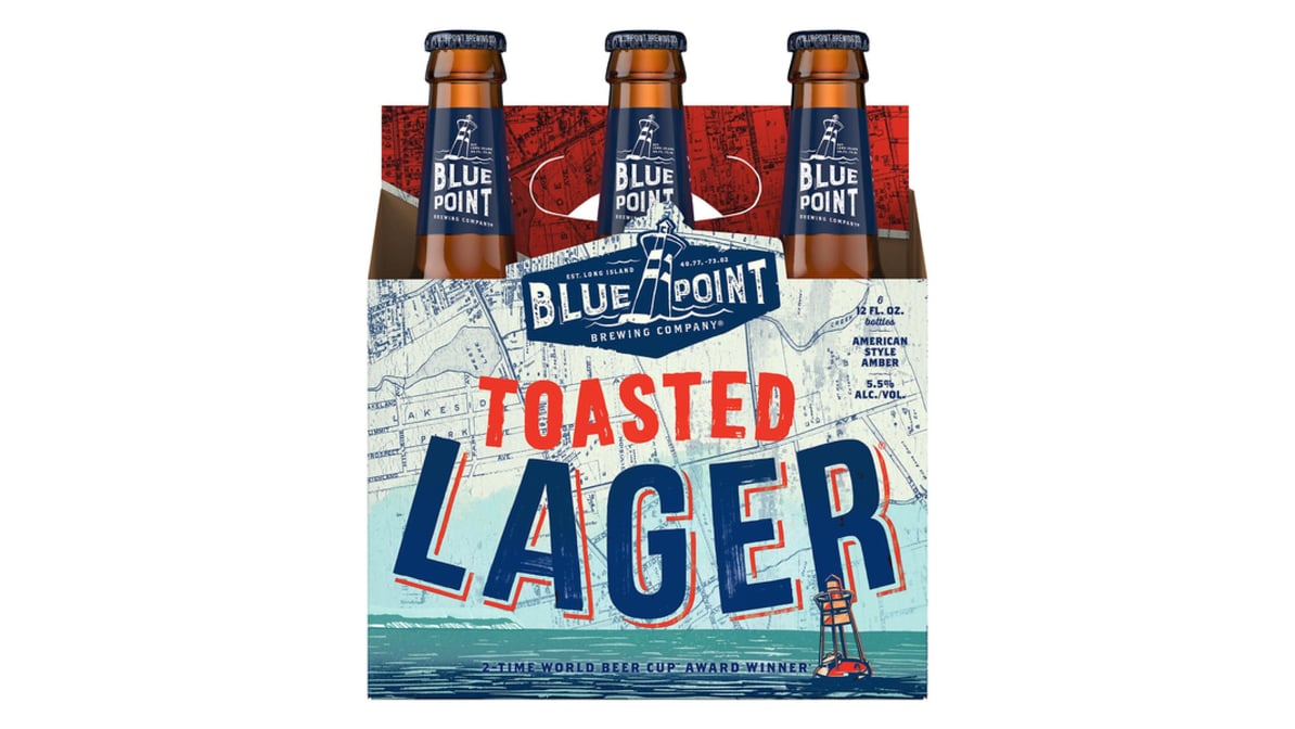Blue Point Toasted American Style Amber Bottles (12 oz x 6 ct)