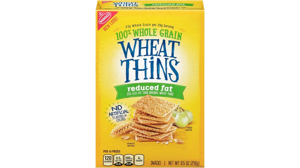 Wheat Thins Reduced fat Whole Grain Wheat Cracker (8.5 oz)
