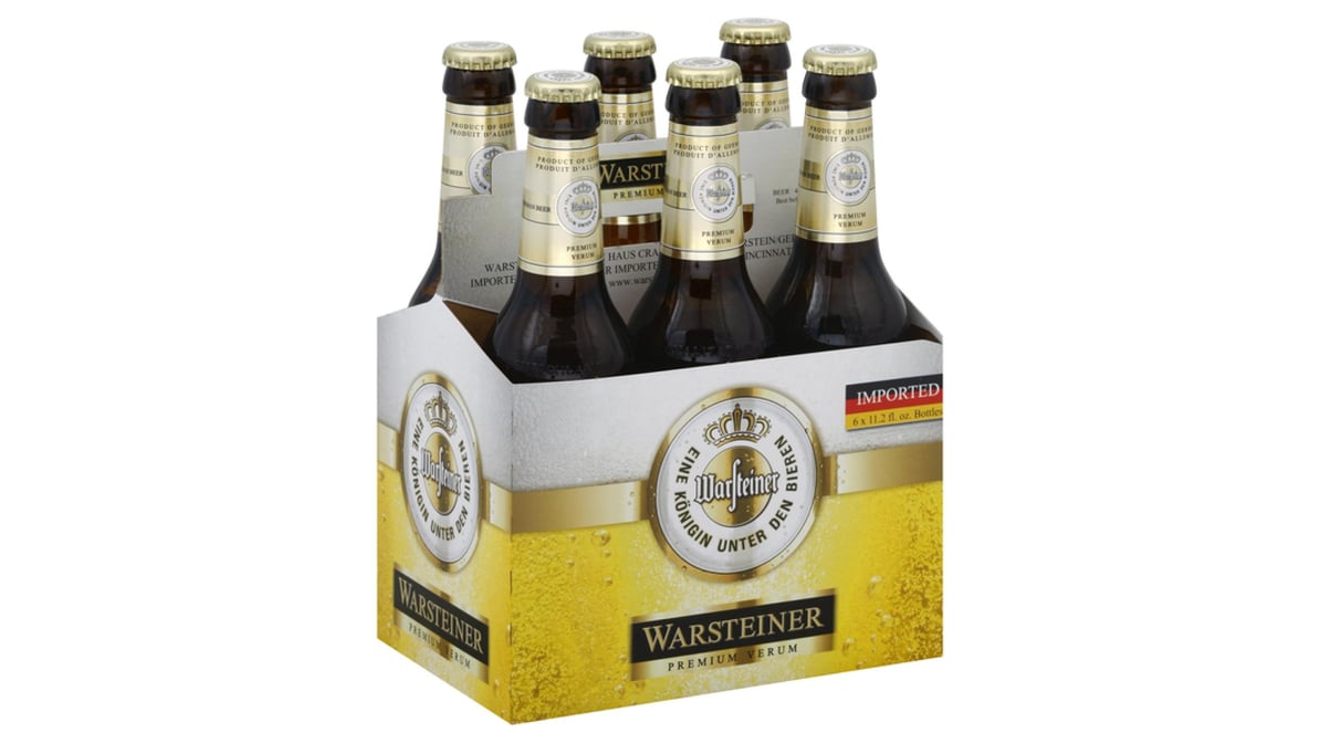 Warsteiner Lager Premium Verum Bottles (11.2 oz x 6 ct)