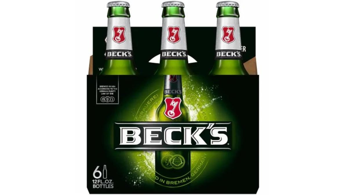 Beck's Pilsner Beer Bottle (12 oz x 6 ct)