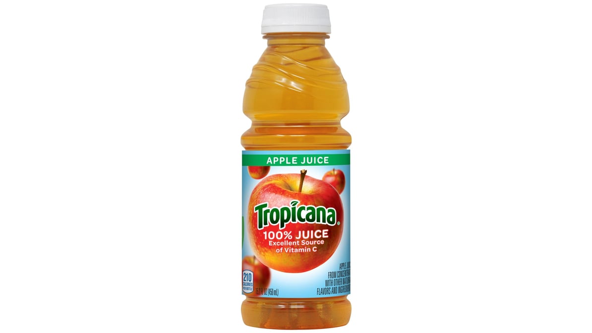 Tropicana 100% Juice Apple Bottle (15.2 oz)