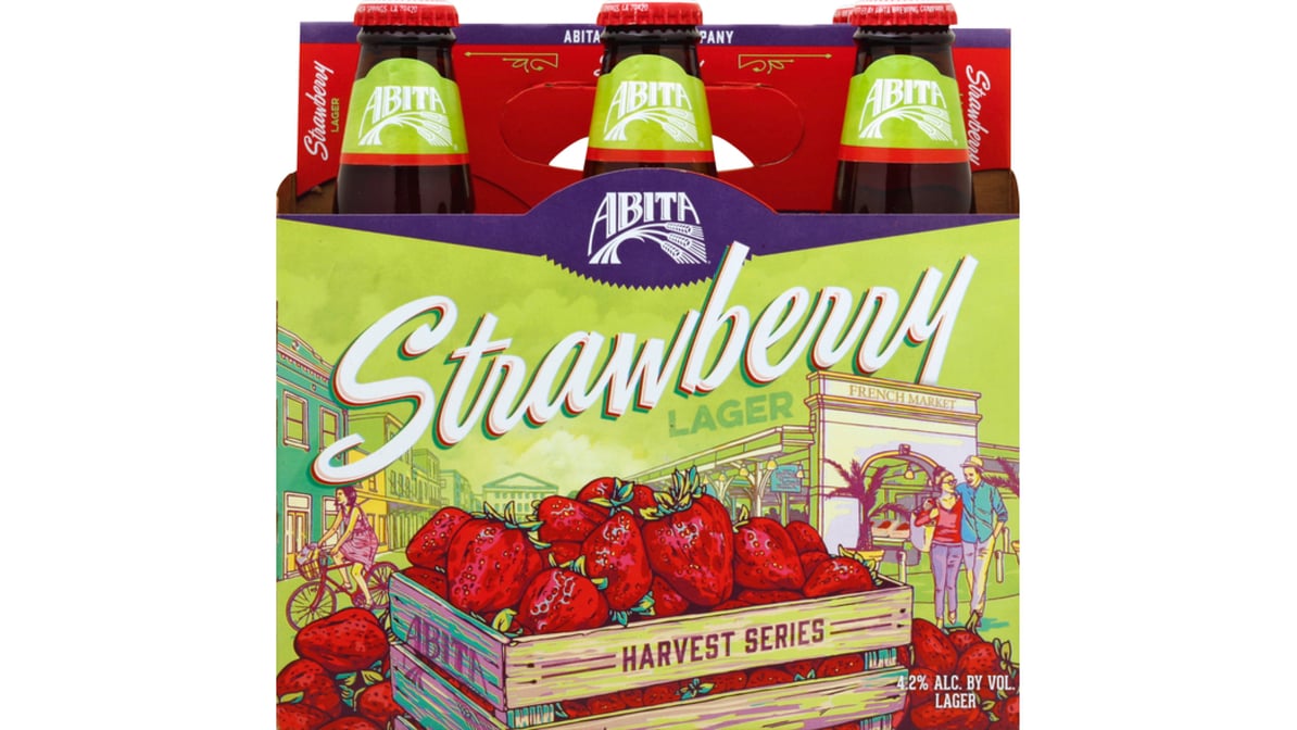 Abita Brewing Co. Strawberry Lager Bottle (12 oz x 6 ct)