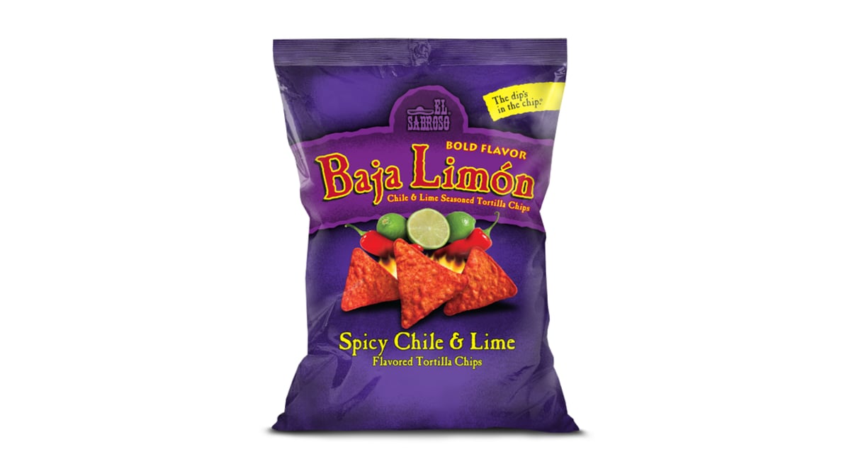 El Sabroso Baja Limon Spicy Chile & Lime Tortilla Chips (3 oz)