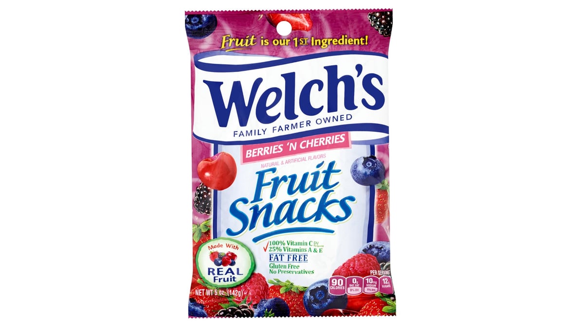 Welch's Berries 'n Cherries Fruit Snacks (5 oz)