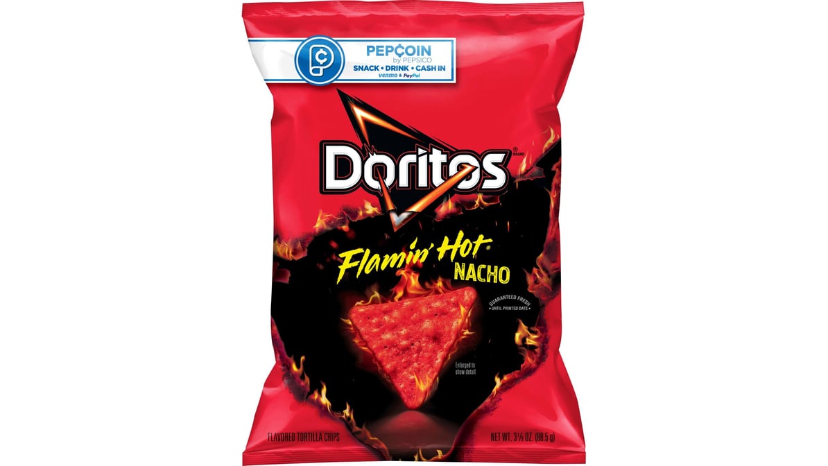 Doritos Flamin Hot Nacho Flavored Tortilla Chips (3.12 oz)