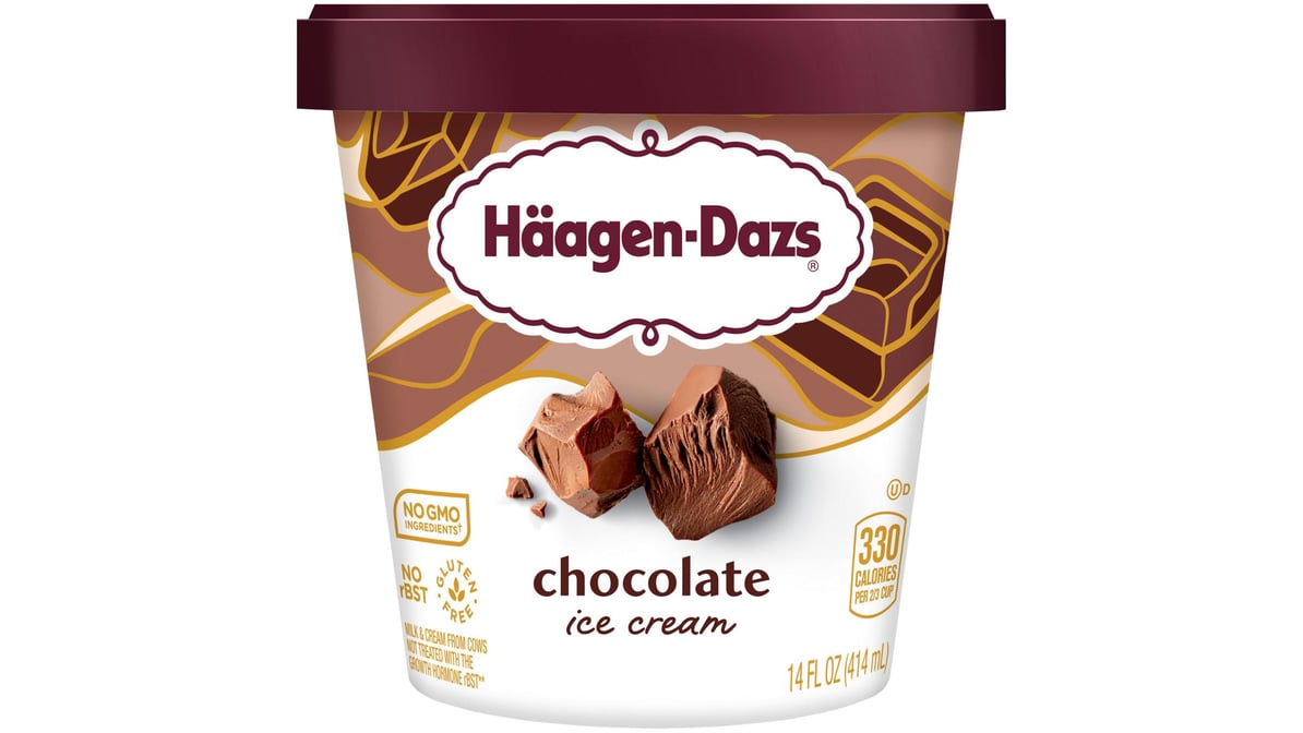 Haagen-Dazs Chocolate Ice Cream (14 oz)
