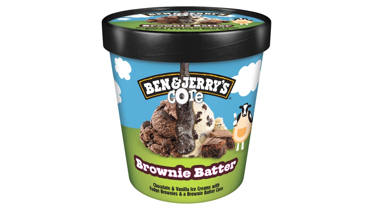 Ben & Jerry's Brownie Batter Core Ice Cream (16 oz)
