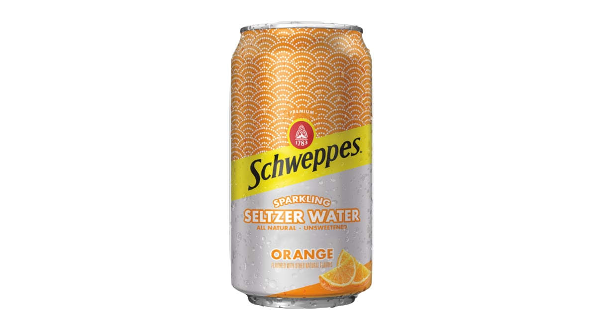 Schweppes Orange Sparkling Seltzer Water Can (12 oz)