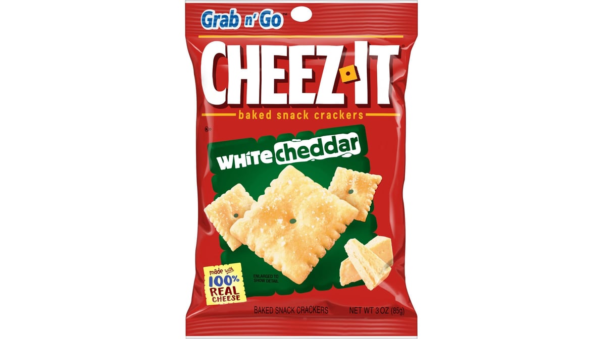 Kellogg's Cheez-It White Cheddar Baked Snack Crackers (3 oz)