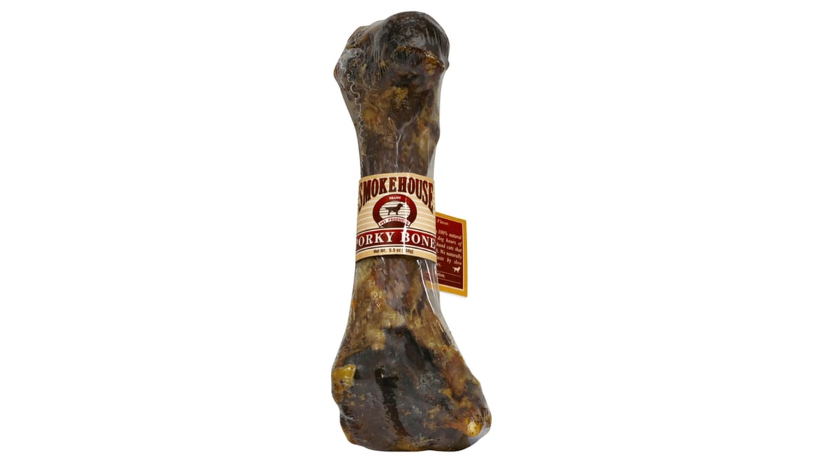 Smokehouse Porky Bone Dog Treats (12 ct)