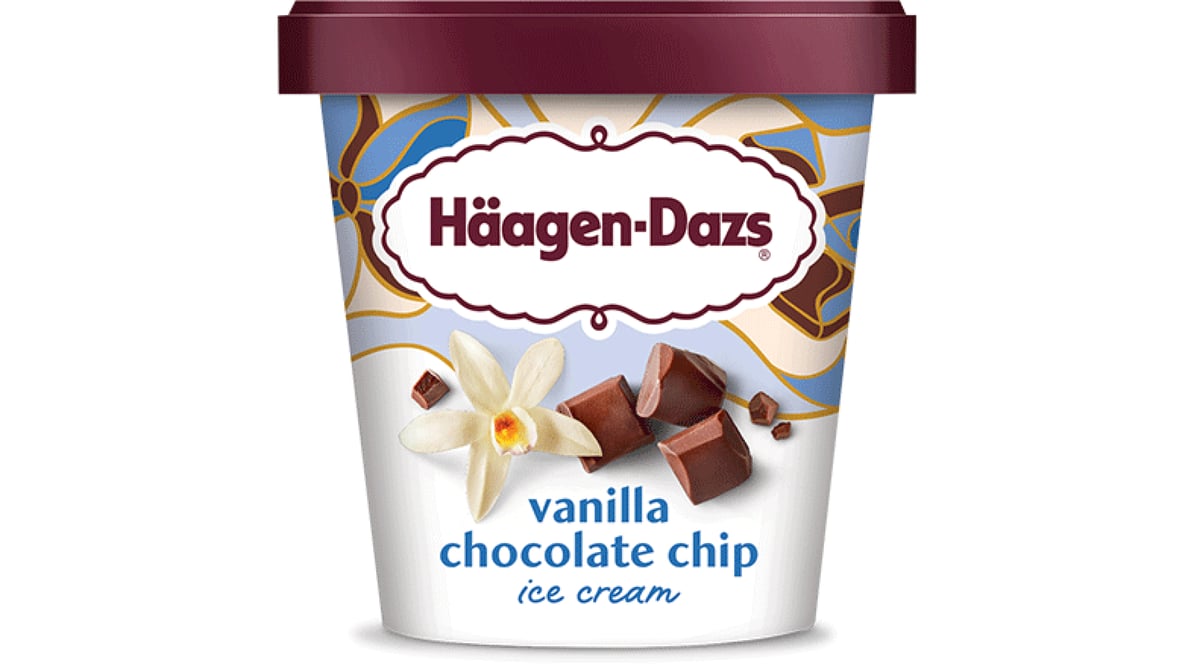 Haagen-Dazs Vanilla Chocolate Chip Ice Cream (1 pt)