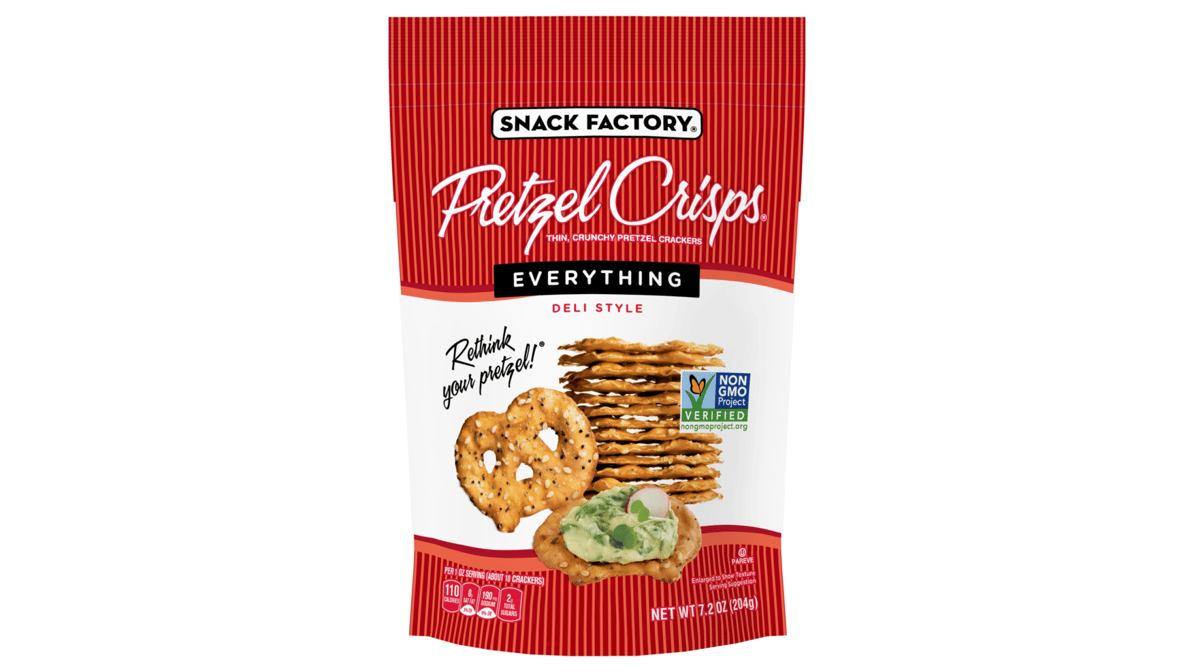 Snack Factory Everything Pretzel Crisps Deli style (7.2 oz)