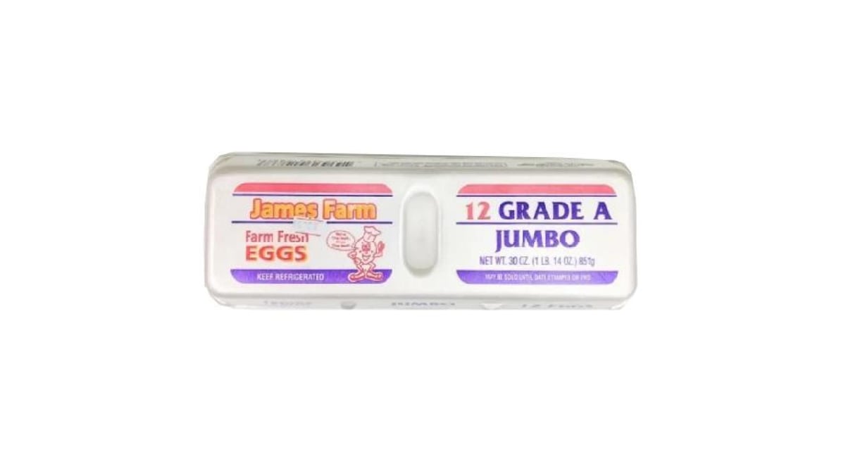 James Farm Jumbo Grade A Eggs (12 ct)