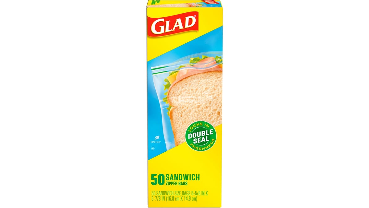 Glad Plastic Sandwich Bags (50 ct)