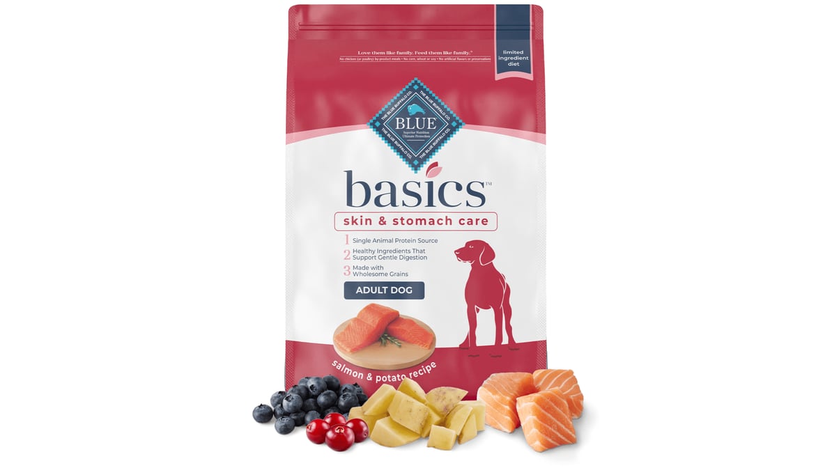 Blue Buffalo Salmon & Potato Basics Dry Dog Food (4 lb)