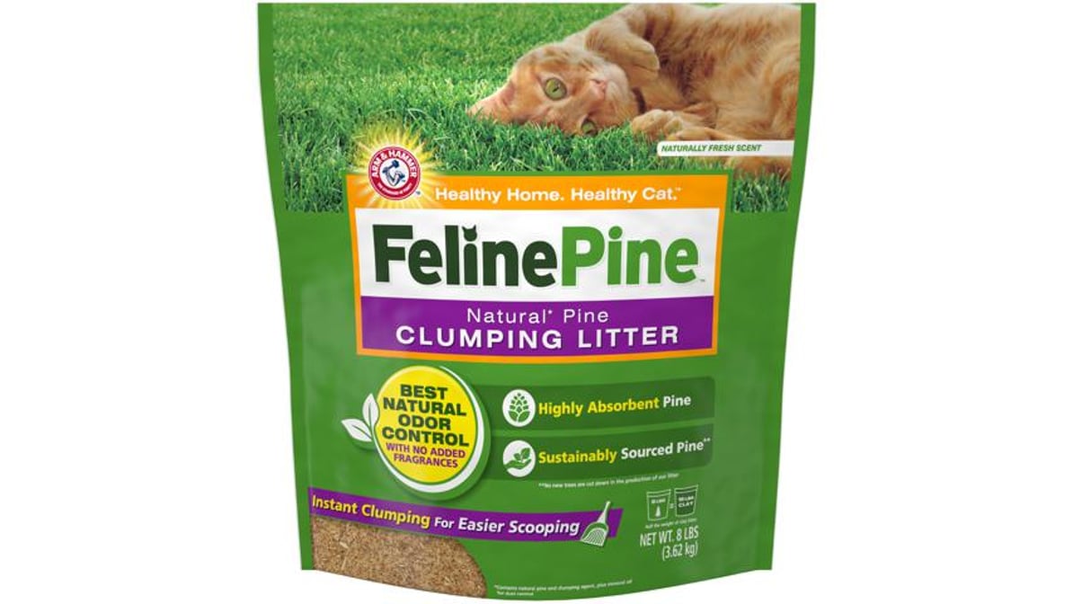 Feline Pine 100% Natural Pine Clumping Cat Litter (8 lb)
