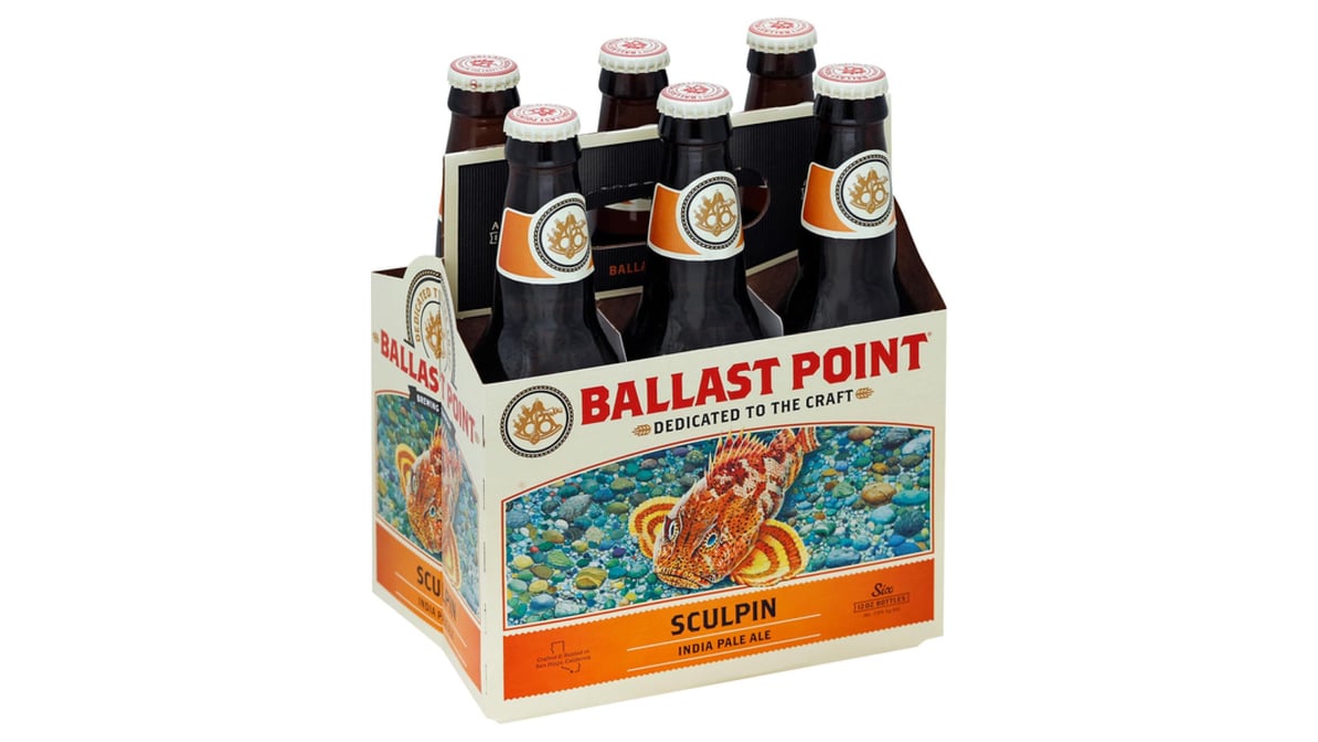 Ballast Point Sculpin Inidan Pale Ale Bottles (12 oz x 6 ct)