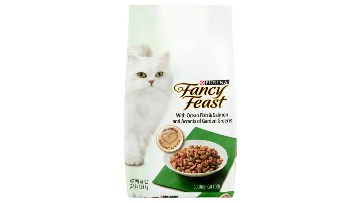 Fancy Feast Wet Cat Food with Ocean Fish & Salmon (48 oz)