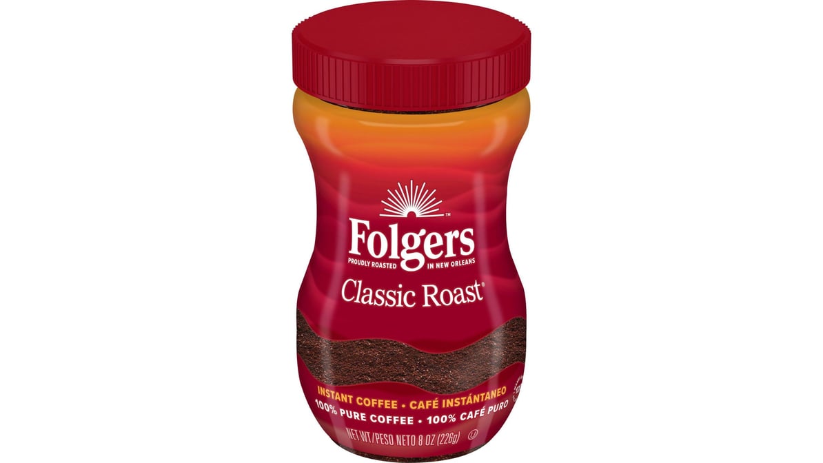Folgers Instant Coffee Classic Roast (8 oz)