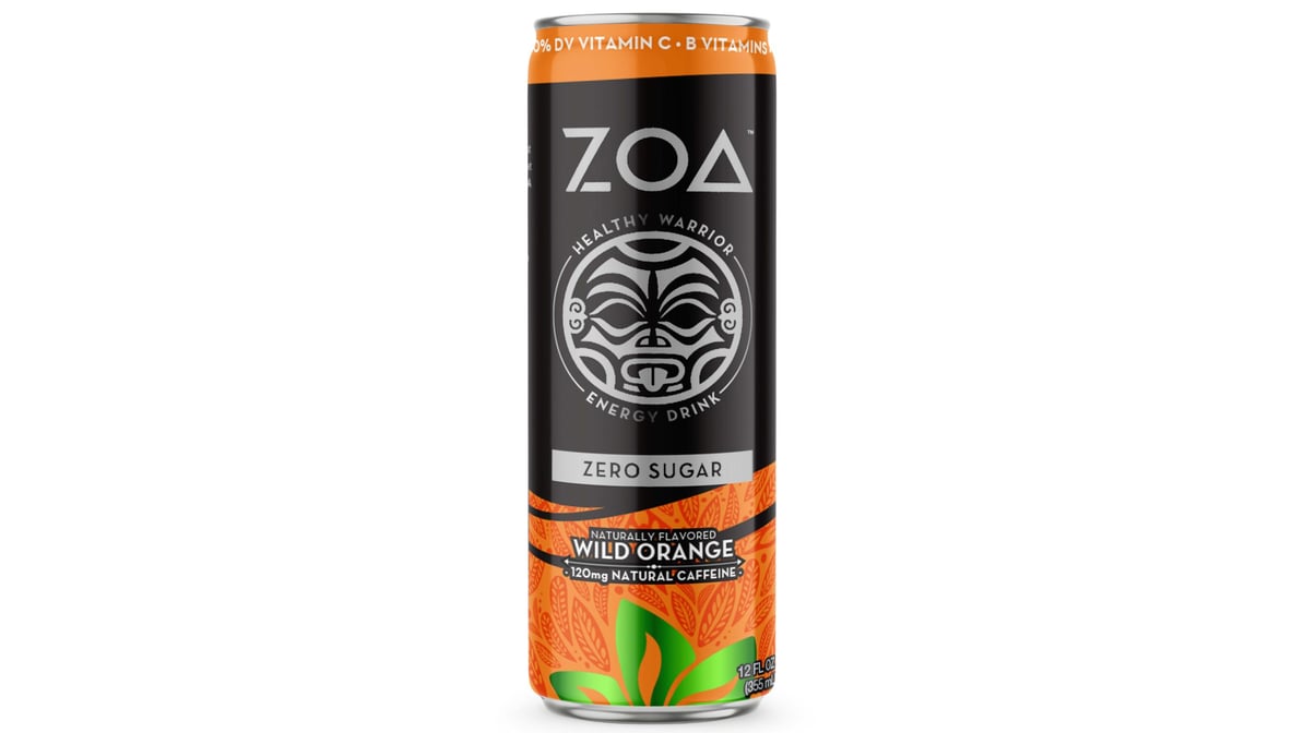 ZOA Zero Sugar Energy Drink Wild Orange (12 oz)