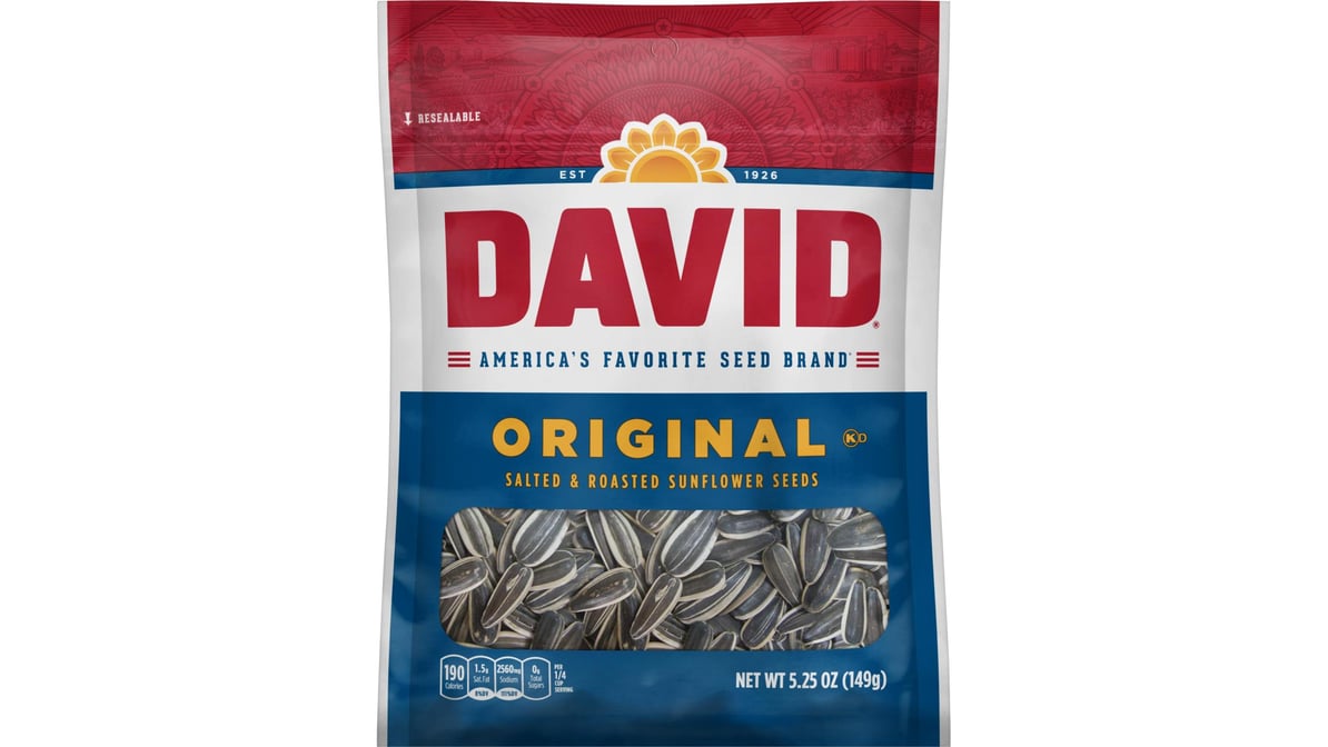 David Original Salted & Roasted Sunflower Seeds (5.25 oz)