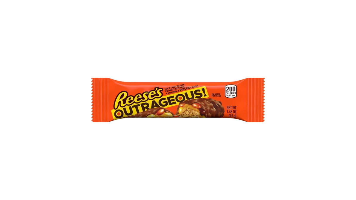 Reese's Gluten Free Outrageous Peanut Butter Caramel Milk Chocolate Bar (1.48 oz)