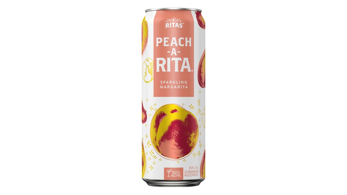 Ritas Peach-A-Rita Sparkling Margarita Can (25 oz)