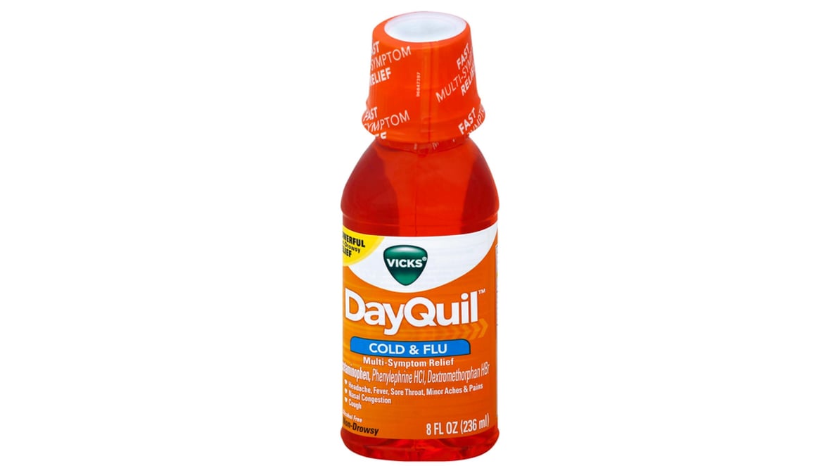 Vicks DayQuil Cold & Flu Relief Liquid (8 oz)