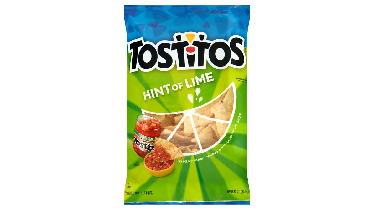 Tostitos Hint of Lime Tortilla Chips (13 oz)