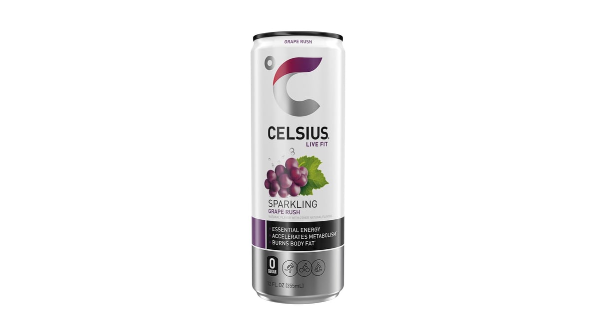 Celsius Live Fit Sparkling Grape Rush Energy Drink (12 oz)