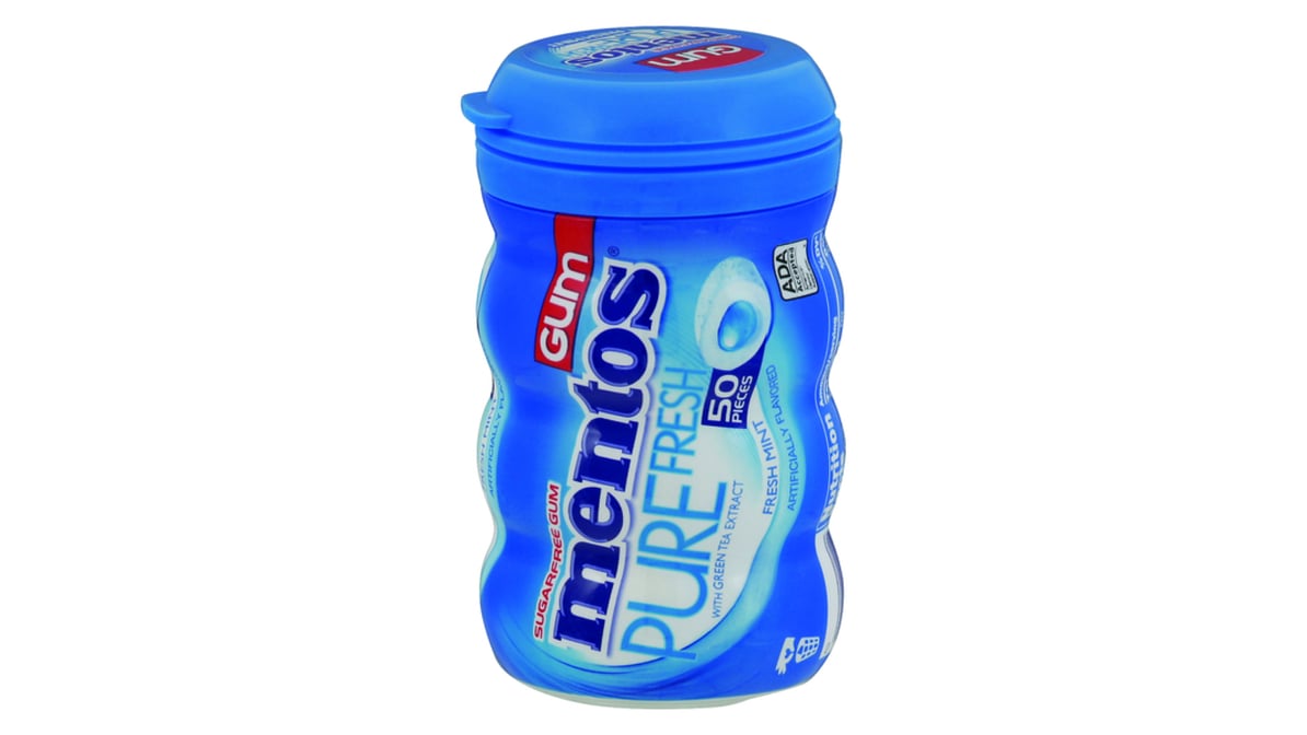 Mentos Pure Sugarfree Gum Fresh Mint (50 ct)