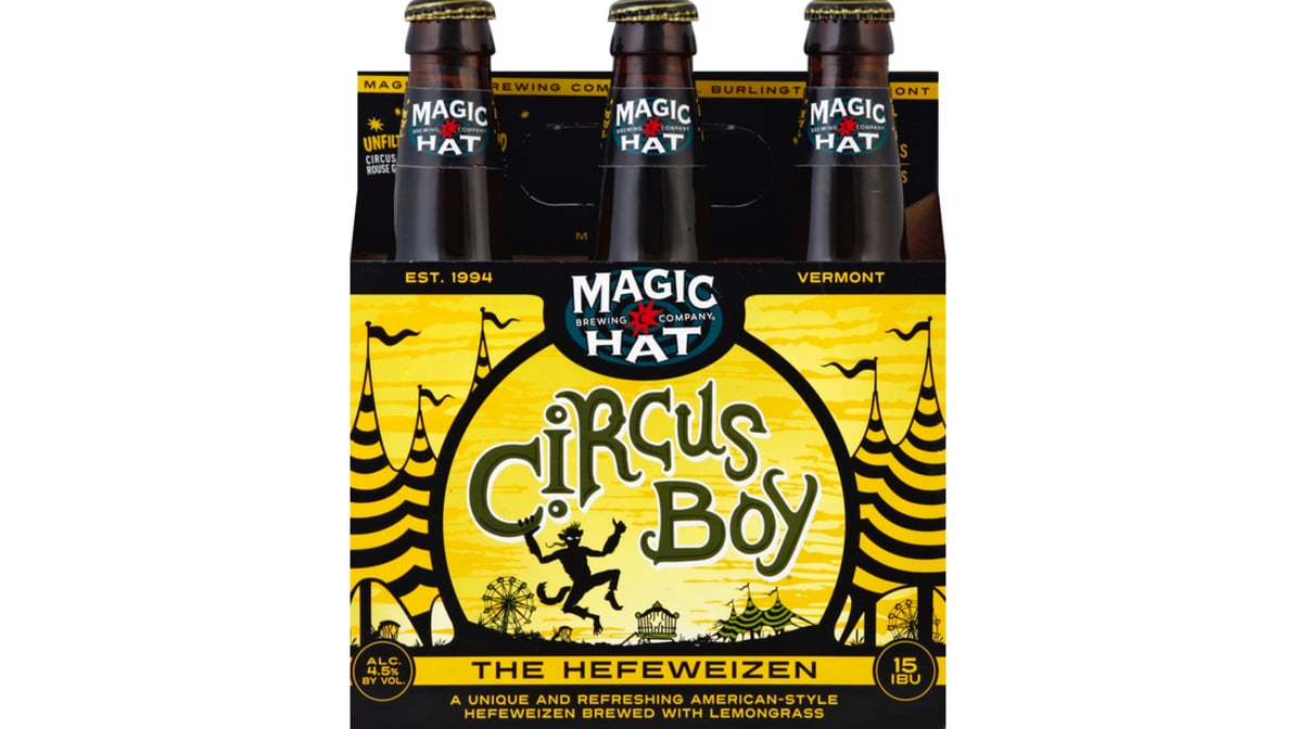 Magic Hat Circus Boy Hefeweizen Bottles (12 oz x 6 ct)