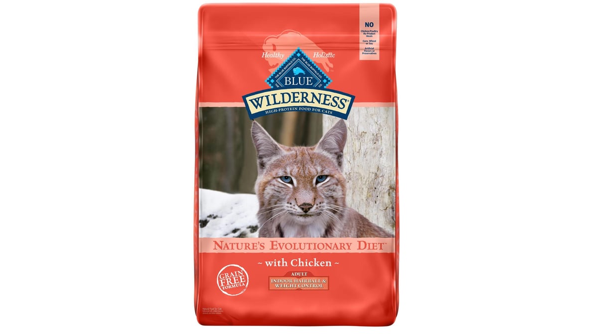 Blue Buffalo Wilderness NaturalDry Cat Food Indoor Hairball & Weight Control Chicken (11 lb)