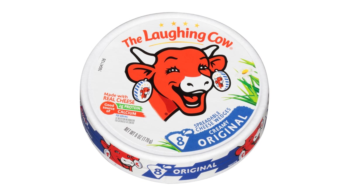 The Laughing Cow Original Creamy Swiss Spreadable Cheese Wedges (6 oz)