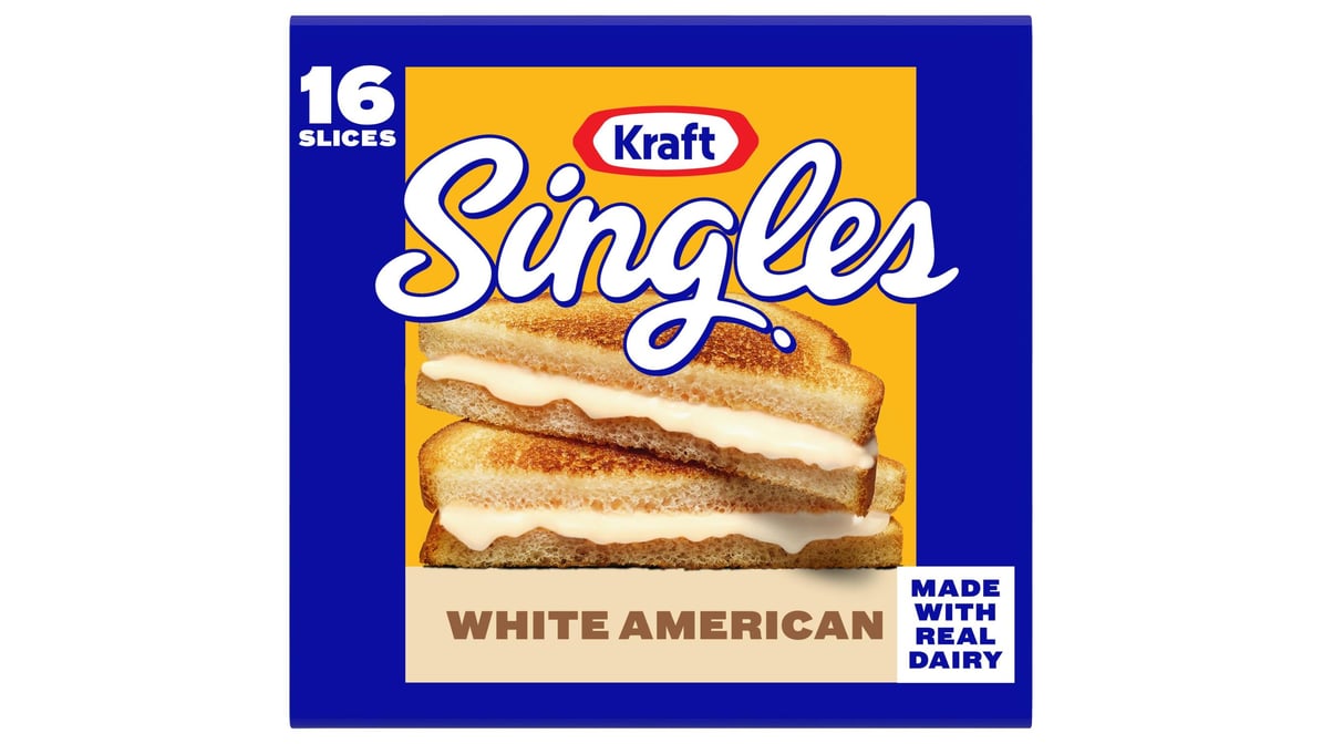 Kraft Singles White American Cheese Slices (16 ct)