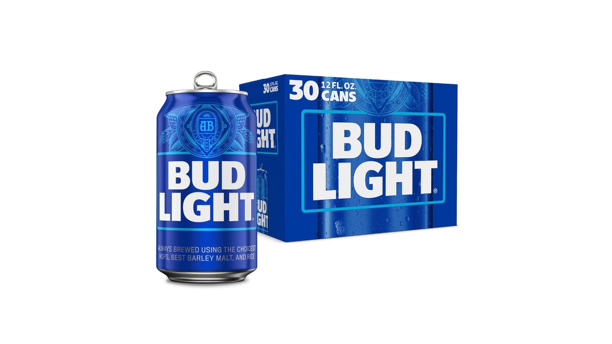 Bud Light Lager Cans (12 oz x 30 ct)