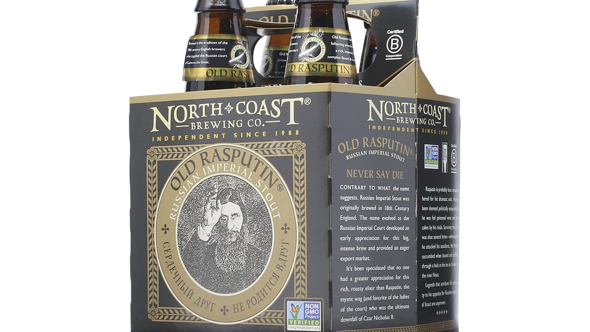 North Coast Brewing Company Imperial Stout Old Rasputin Bottle (12 oz x 4 ct)