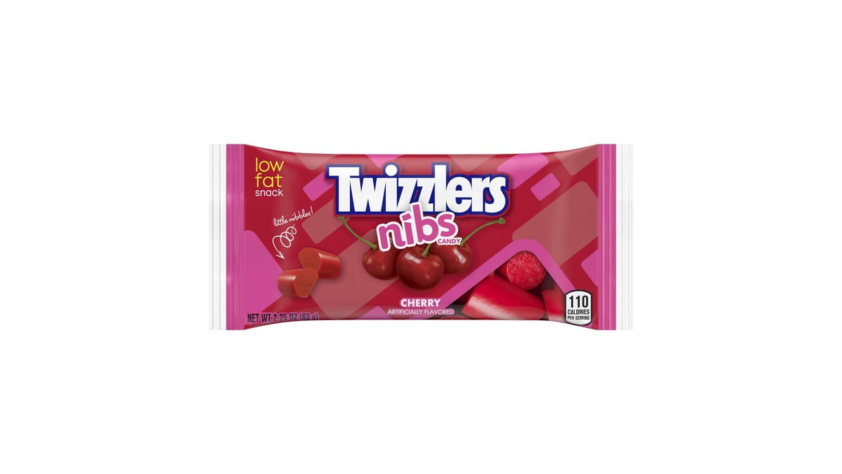 Twizzlers Nibs Fruity Candies Cherry Bag (2.25 oz)