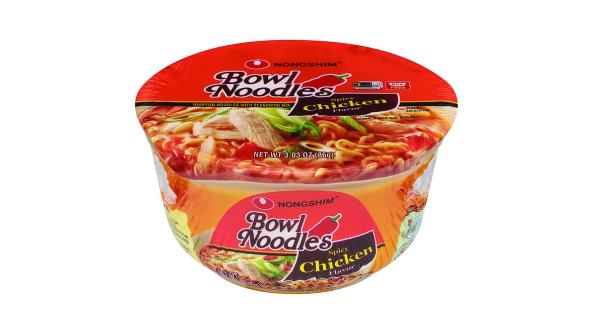 Nongshim Spicy Chicken Noodle Soup Bowl (3.03 oz)