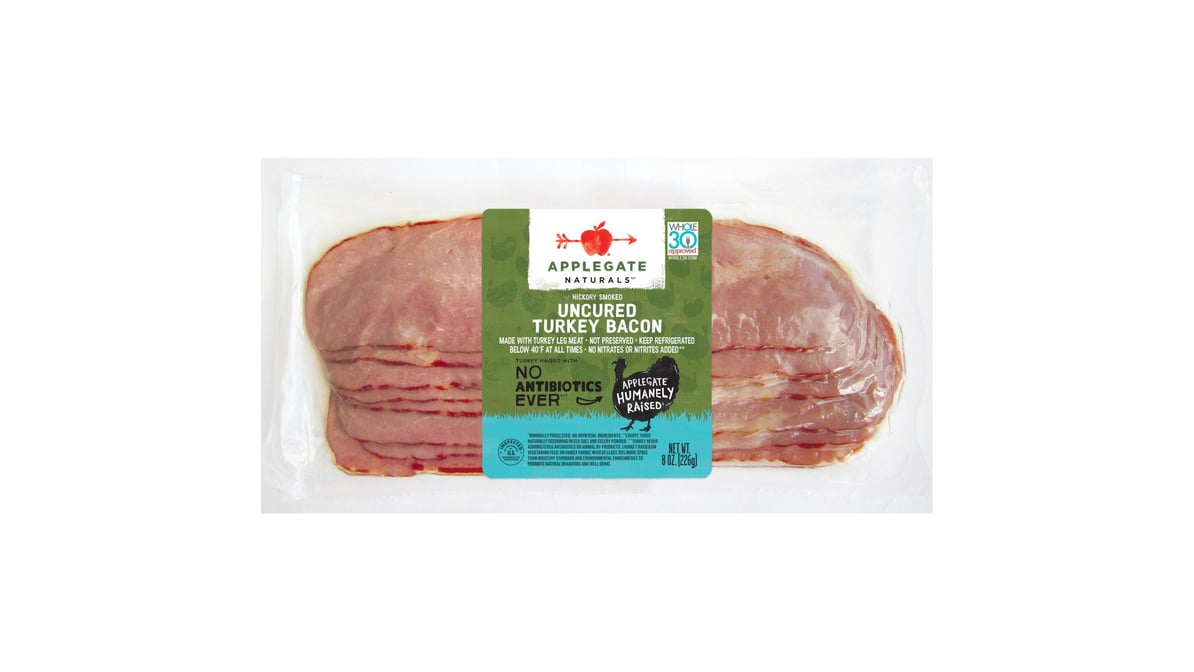Applegate Uncured Hickory Smoked Turkey Bacon (8 oz)