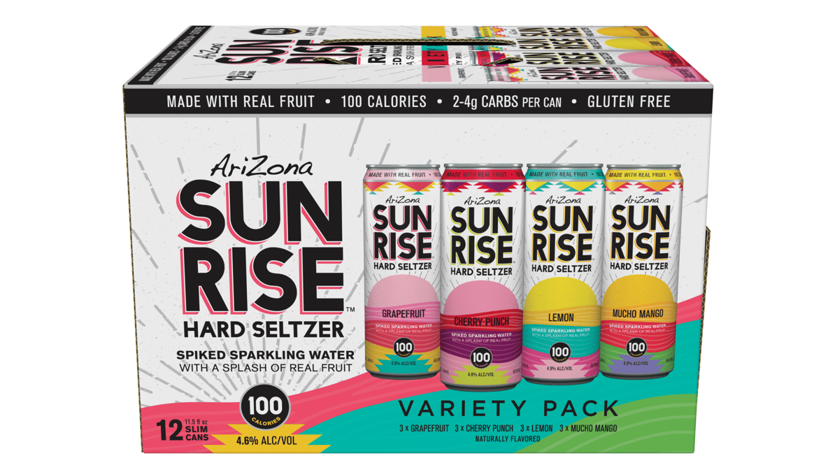 Arizona Sunrise Hard Seltzer Variety Pack Cans (11.5 oz x 12 ct)