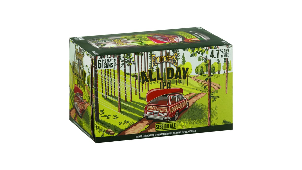 Founders All Day IPA Can (12 oz x 6 ct)