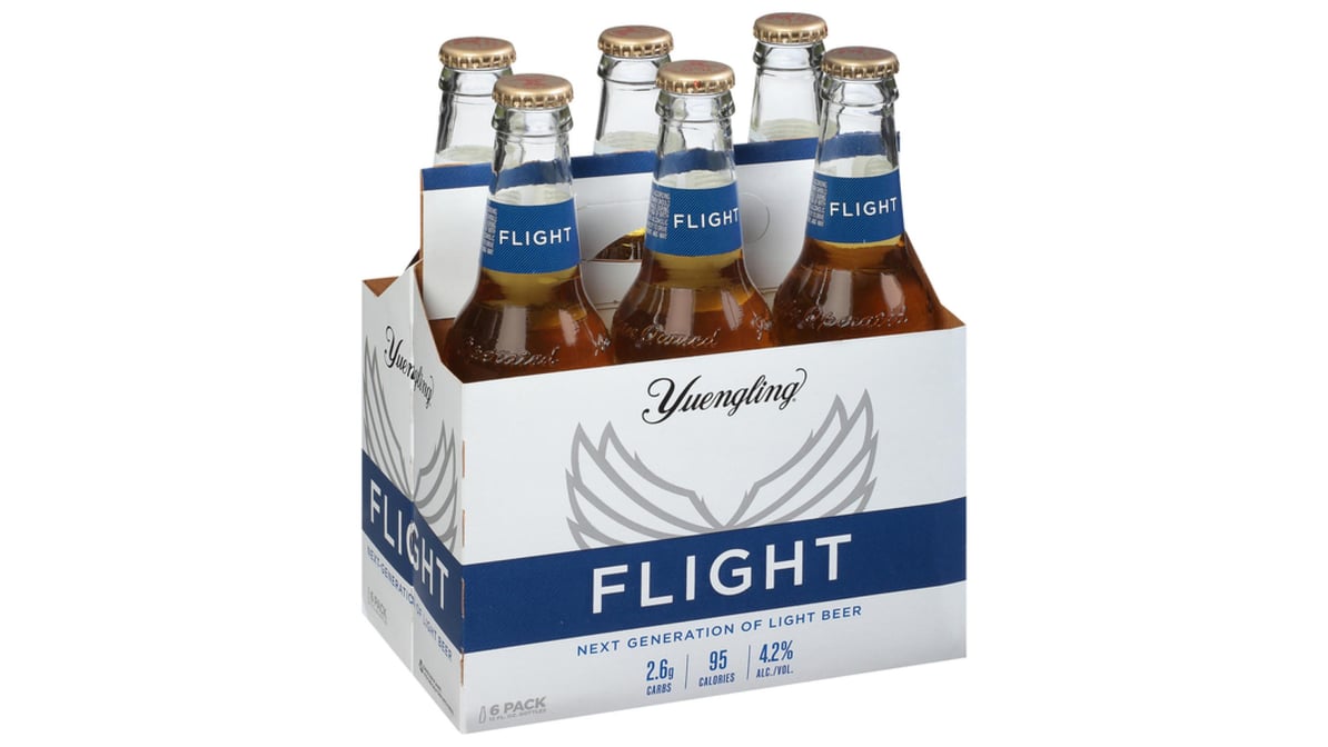 Yuengling Flight Lager Light Bottles (12 oz x 6 ct)