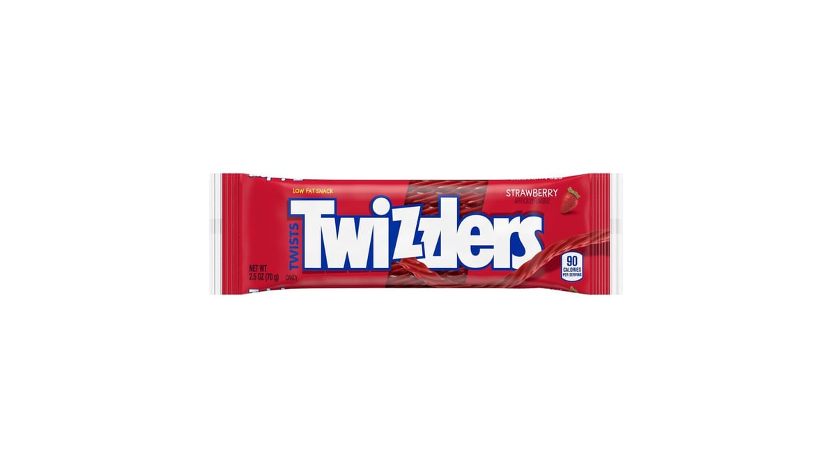 Twizzlers Low Fat Twists Licorice Candy Strawberry (2.5 oz)